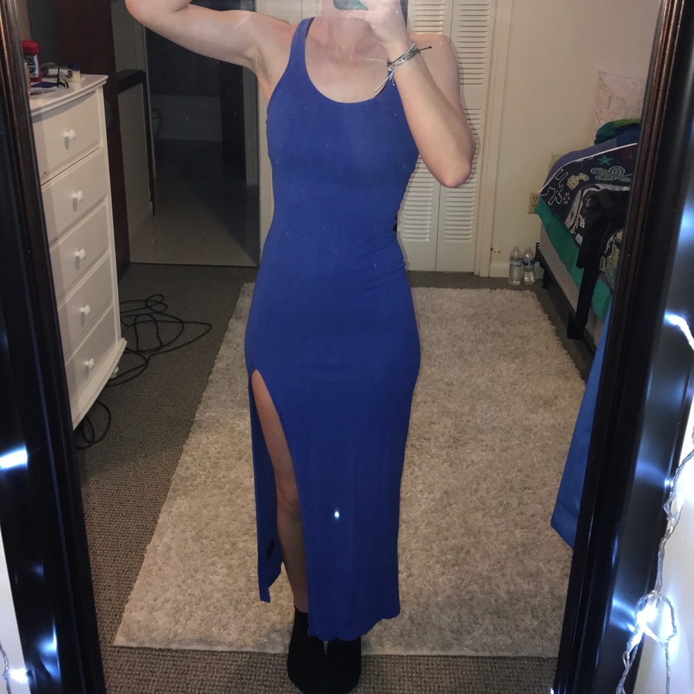 Blue maxi dress